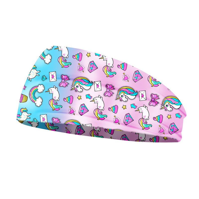 Yoga Fitness Band - Kreative Einhorn Drucken Unisex Elastische Yoga