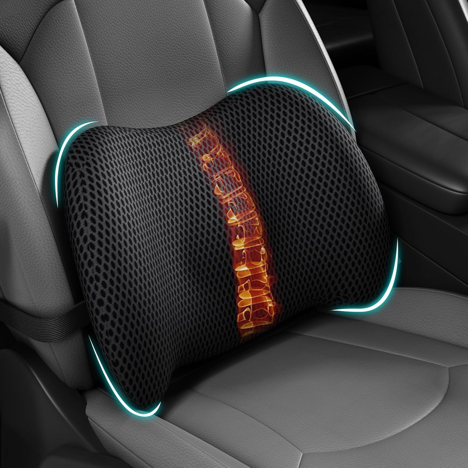 Posture Corrector Back - Ergonomisches Lendenwirbelstützkissen für Bürostuhl & Autositz,