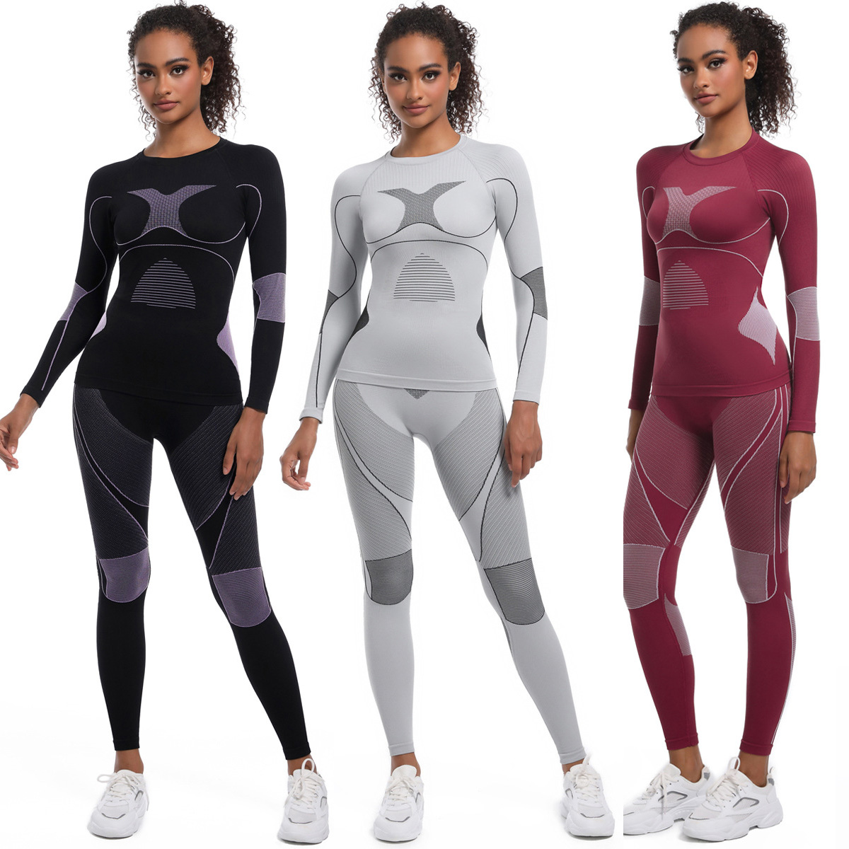 Yoga Fitness Girl - Frauen Mädchen Skifahren Unterwäsche Set Fitness