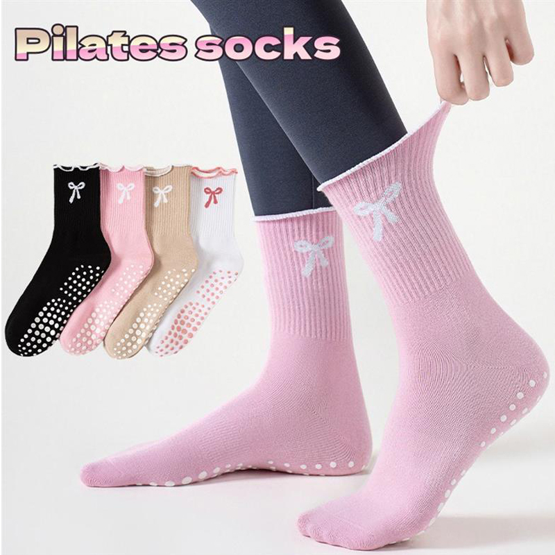 Fitness Yoga & Kickfit - Dreamlikelin 1 Paar Damen-Pilates-Socken, rutschfeste, professionelle