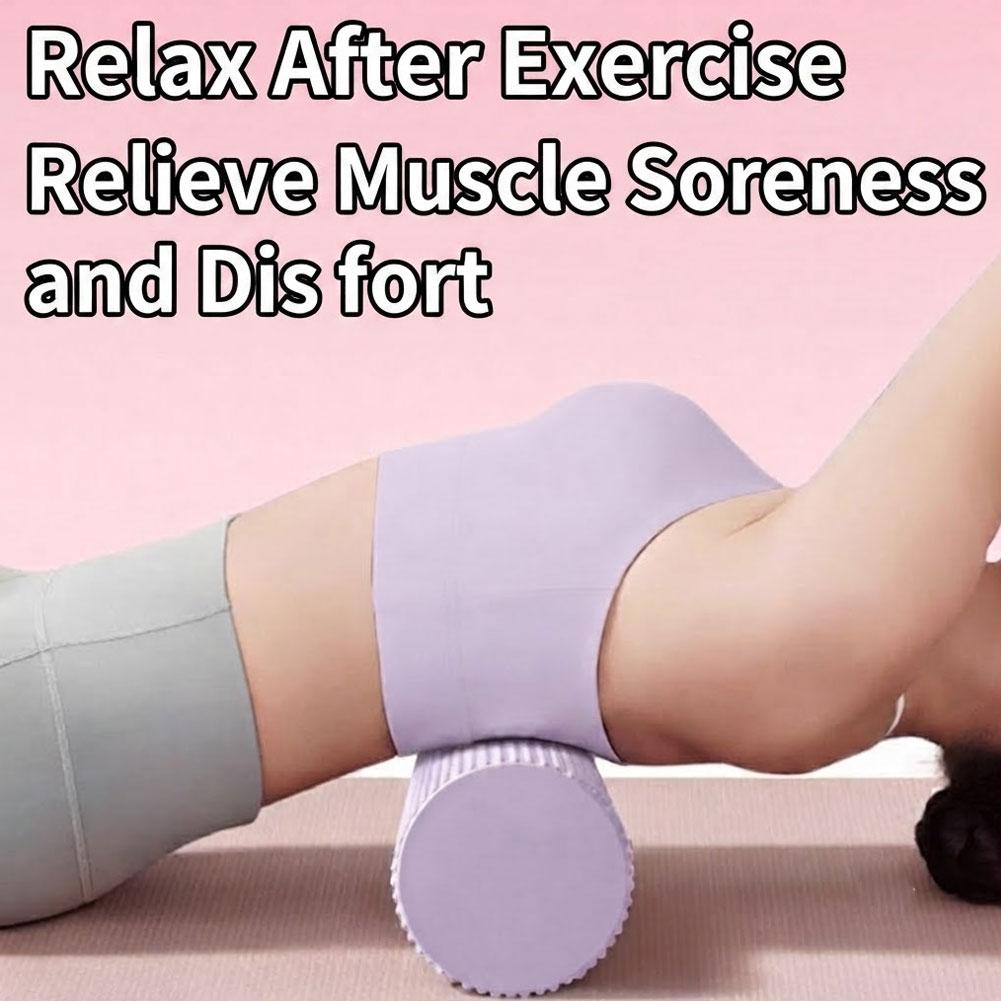 Yoga Fitness Exercises - Yoga-Schaumstoffrolle EVA Hochdichte Yoga-Säule Pilates-Schaumstoffrolle Übungs-Rückenmassagerolle