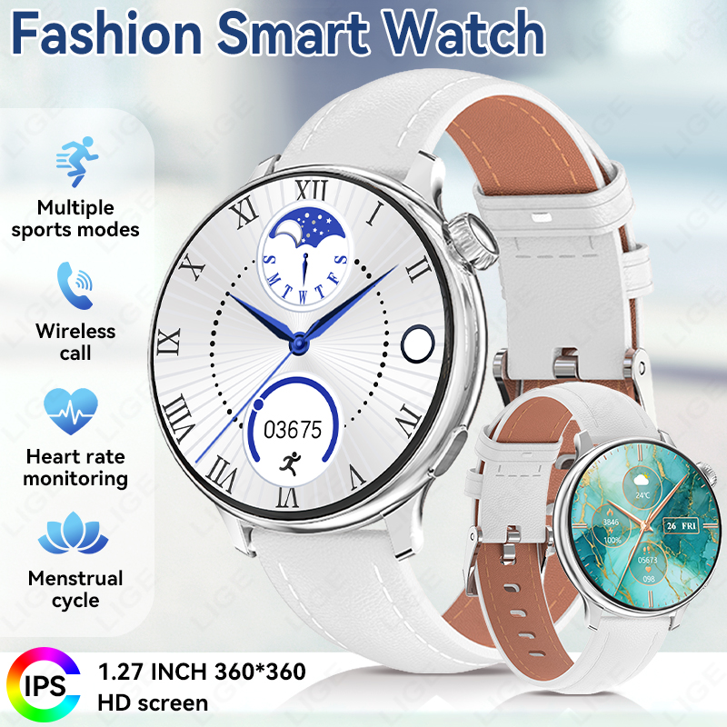 Oxygen Yoga & Fitness Urbandale - LIGE Sport-Smartwatch für Damen, kabelloser Anruf,