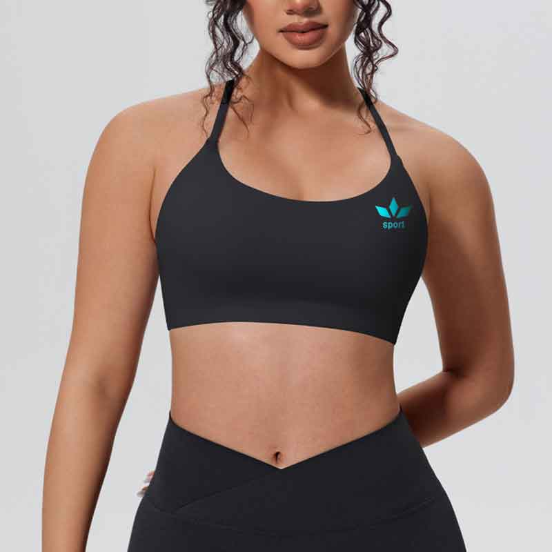 Yoga Fitness Band - Damen Sexy Fitness Yoga-BHs, Racerback-Sport-BHs, Nylon-Top,
