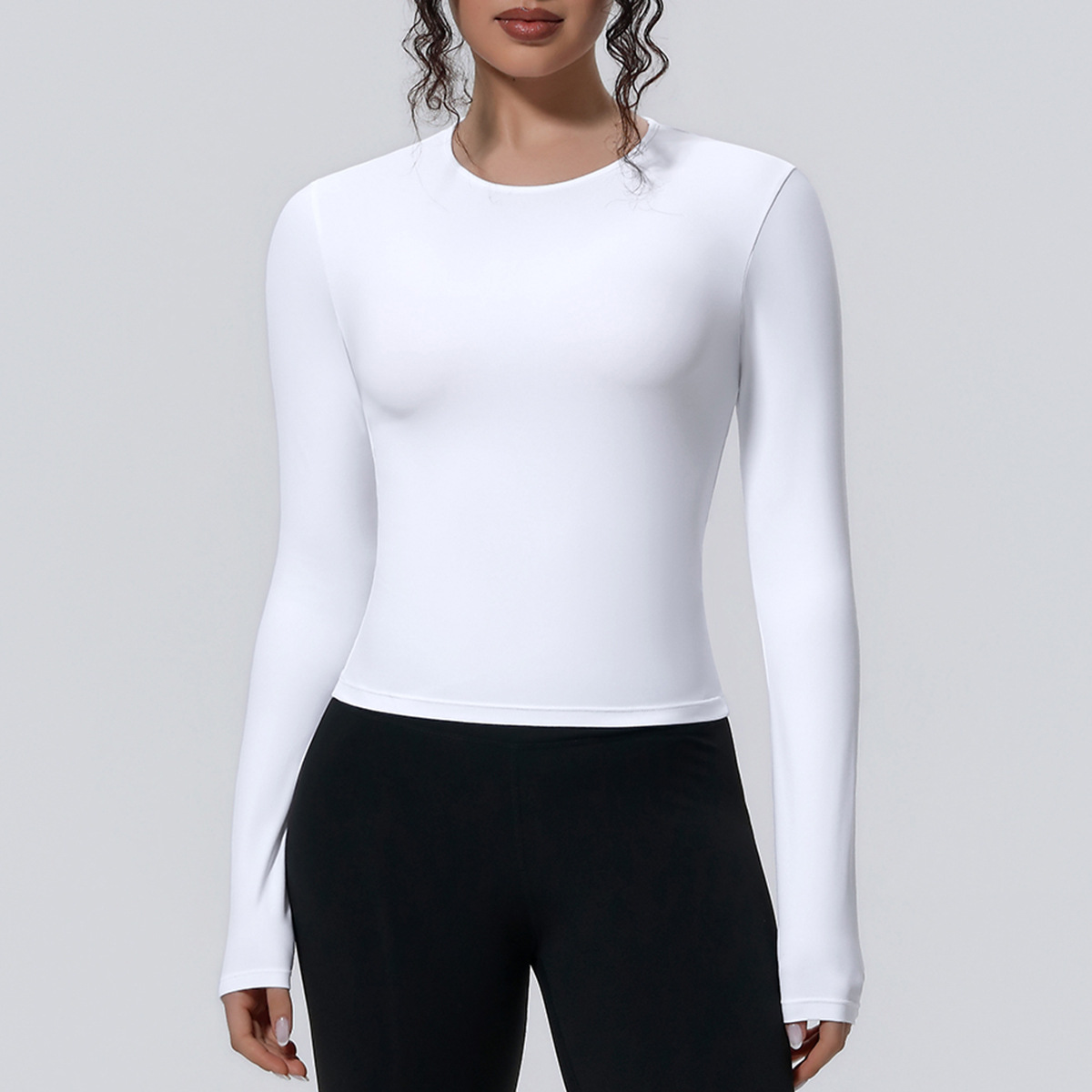 Eng anliegendes Sport-T-Shirt  – Yoga Fitness Exercises Bewertung und Preis