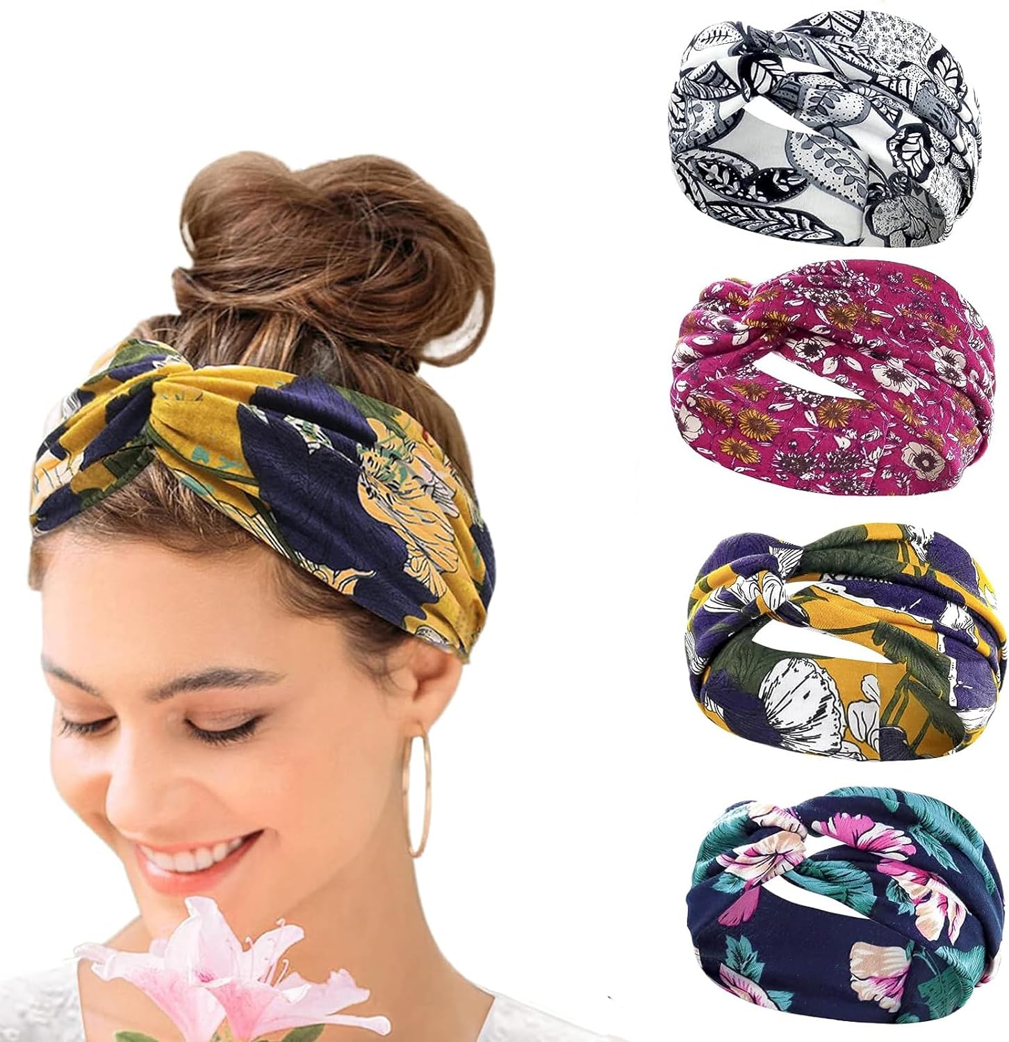 4-teiliges Boho-Stirnband für  – Yoga Fitness Girl Bewertung und Preis